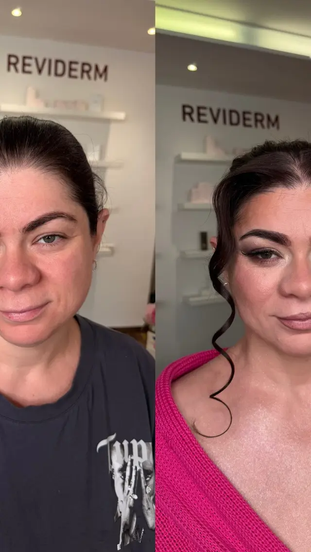 Make-up vorher nachher – Amina Make-up Sindelfingen